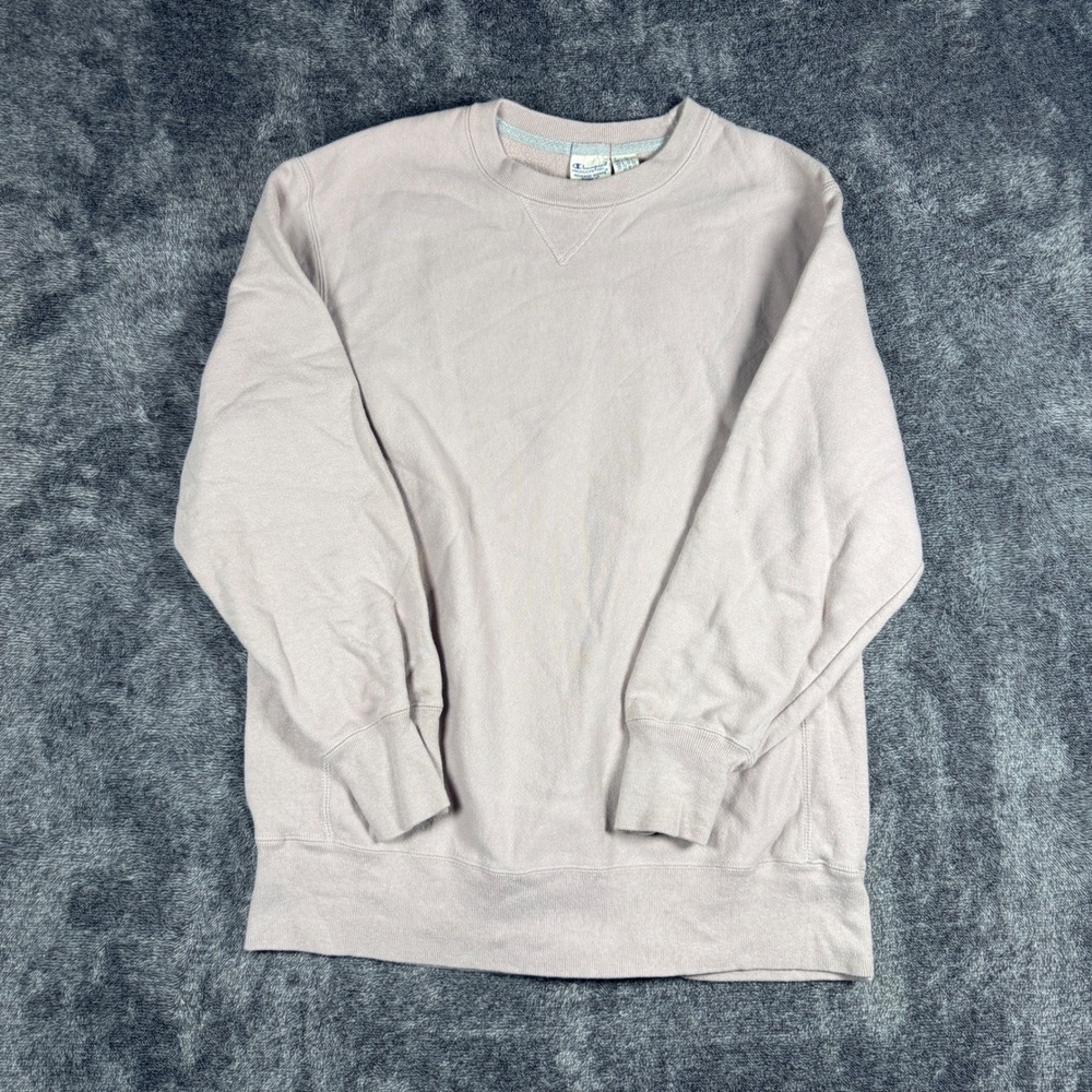 Champion Reverse Weave Sweatshirt Small Mauve Lavender Crewneck Pullover 3370